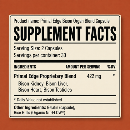 Primal American Bison - Testosterone Booster