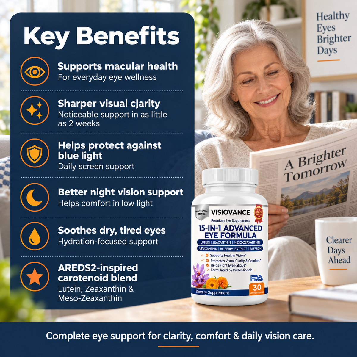 VisioVance 15 in 1 Advanced Eye Formula